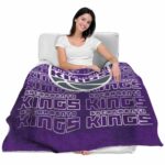 sacramento kings fan pride purple blanket best selling