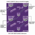 sacramento kings fan spirit purple blanket new arrival