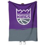 sacramento kings gradient dots purple blanket best selling
