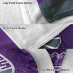sacramento kings gradient dots purple blanket best selling
