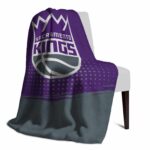 sacramento kings gradient dots purple blanket best selling