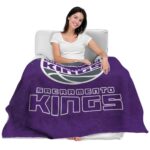 sacramento kings grunge texture purple blanket latest model