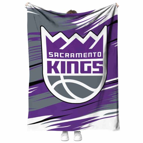sacramento kings paint streaks purple white blanket best selling