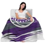 sacramento kings paint streaks purple white blanket latest model
