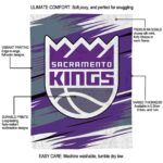 sacramento kings paint streaks purple white blanket new arrival