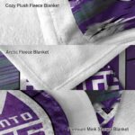 sacramento kings paint streaks purple white blanket premium grade