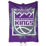 sacramento kings splatter effect purple blanket best selling