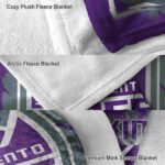 sacramento kings splatter effect purple blanket best selling