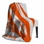 sam houston bearkats brushstrokes orange white blanket top rated