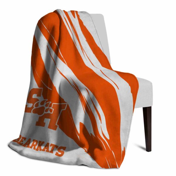 sam houston bearkats brushstrokes orange white blanket top rated