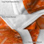 sam houston bearkats diehard fans orange blanket premium grade
