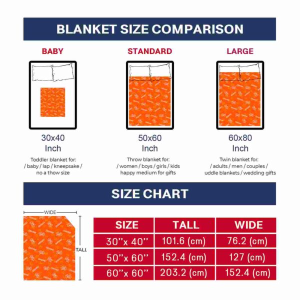 sam houston bearkats diehard fans orange blanket trendy