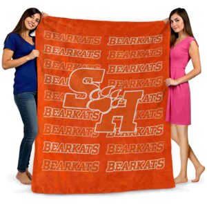sam houston bearkats fan pride orange blanket fashion forward