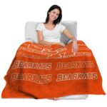 sam houston bearkats fan pride orange blanket latest model