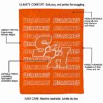 sam houston bearkats fan pride orange blanket new arrival