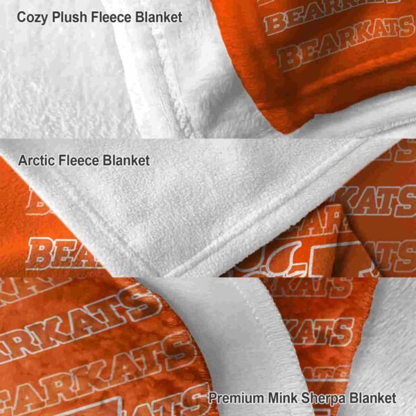 sam houston bearkats fan pride orange blanket premium grade