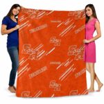 sam houston bearkats fan spirit orange blanket fashion forward