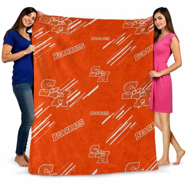 sam houston bearkats fan spirit orange blanket fashion forward