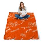 sam houston bearkats fan spirit orange blanket high quality