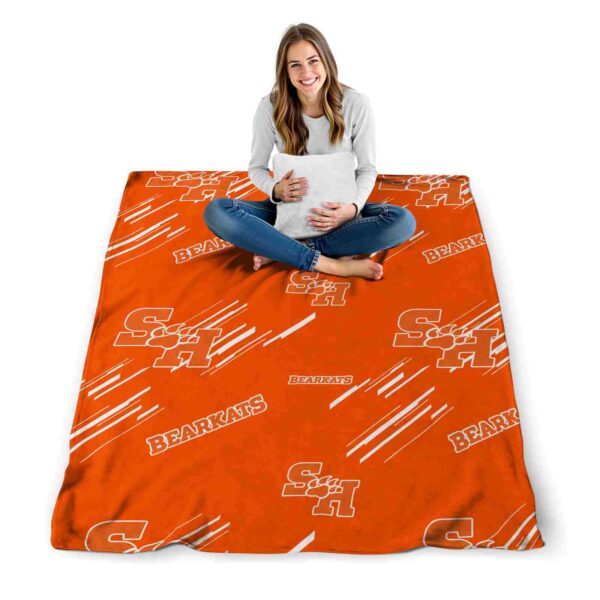 sam houston bearkats fan spirit orange blanket high quality