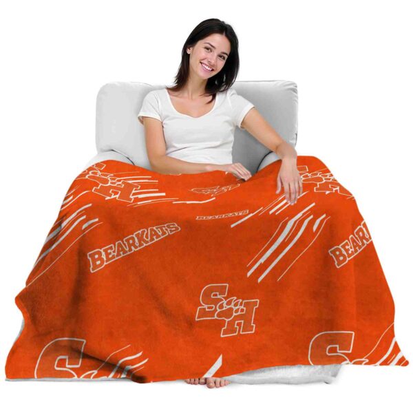 sam houston bearkats fan spirit orange blanket latest model