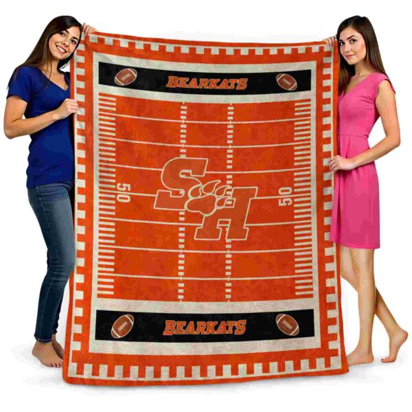 sam houston bearkats football field orange blanket fashion forward