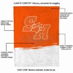 sam houston bearkats gradient dots orange blanket new arrival