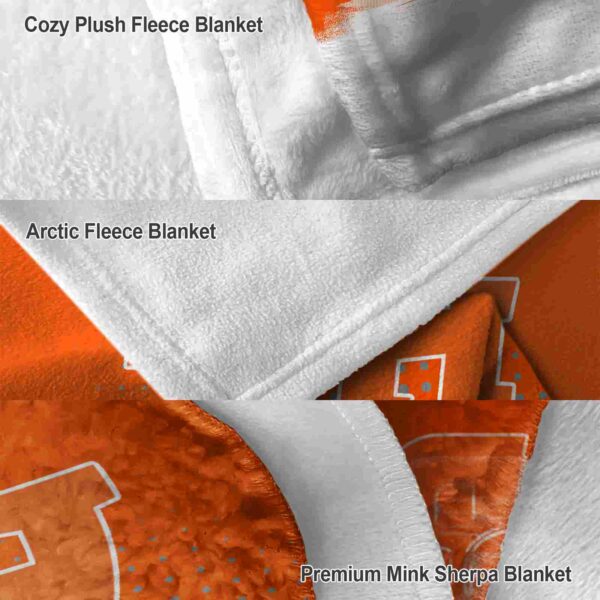 sam houston bearkats gradient dots orange blanket premium grade