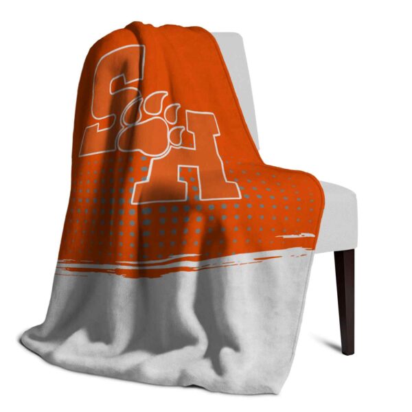 sam houston bearkats gradient dots orange blanket top rated