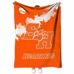 sam houston bearkats grunge texture orange blanket best selling