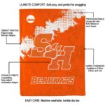 sam houston bearkats grunge texture orange blanket best selling