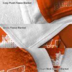 sam houston bearkats grunge texture orange blanket best selling