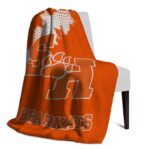 sam houston bearkats grunge texture orange blanket best selling