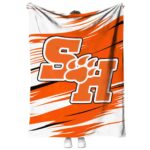 sam houston bearkats paint streaks orange white blanket best selling