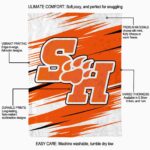 sam houston bearkats paint streaks orange white blanket best selling