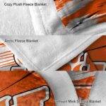 sam houston bearkats paint streaks orange white blanket best selling