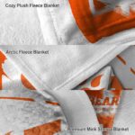 sam houston bearkats splatter effect orange blanket best selling