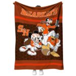 Sam Houston Bearkats Three Musketeers Orange Blanket 1 sam houston bearkats three musketeers orange blanket best selling