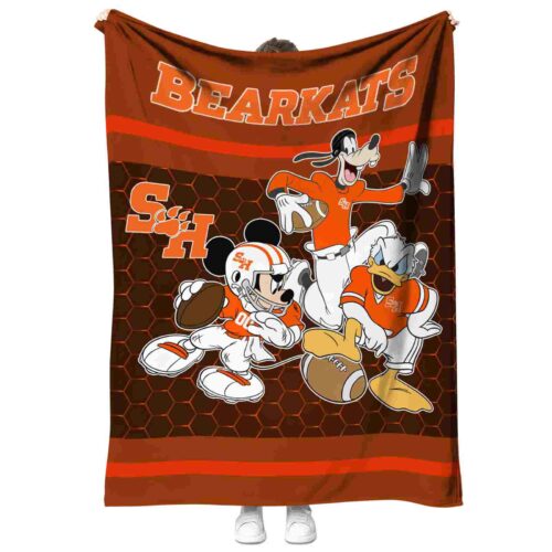 sam houston bearkats three musketeers orange blanket best selling