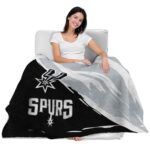 san antonio spurs brushstrokes silver white blanket latest model