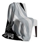 san antonio spurs brushstrokes silver white blanket top rated