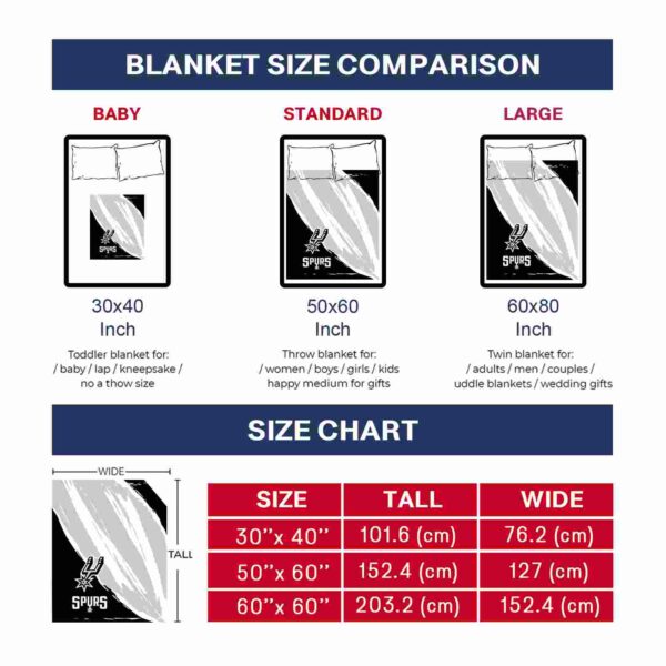san antonio spurs brushstrokes silver white blanket trendy