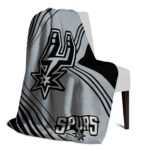 san antonio spurs diagonal stripes silver blanket top rated