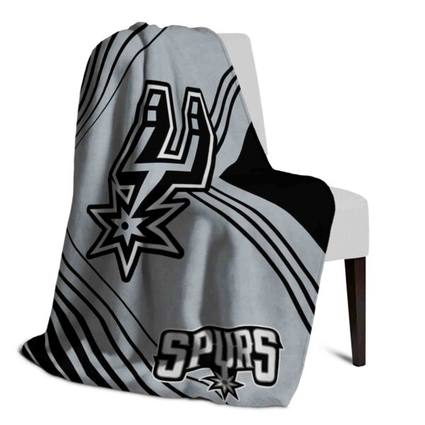 san antonio spurs diagonal stripes silver blanket top rated