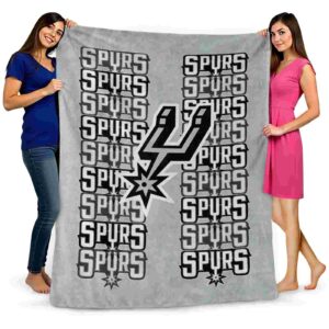 san antonio spurs fan pride silver blanket fashion forward