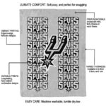 san antonio spurs fan pride silver blanket new arrival