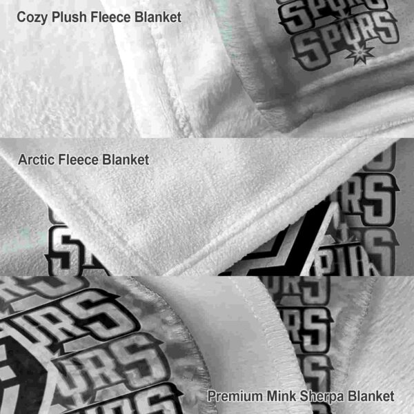 san antonio spurs fan pride silver blanket premium grade
