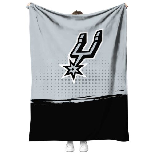 san antonio spurs gradient dots silver blanket best selling