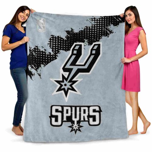 san antonio spurs grunge texture silver blanket fashion forward