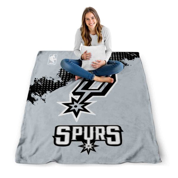 san antonio spurs grunge texture silver blanket high quality